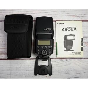 Canon Speedlite 430EX External Flash for EOS DSLR with Case Stand and Manual‎
